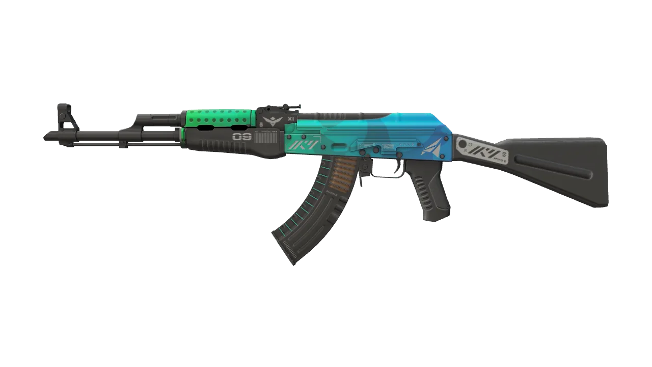 AK-47 | Ice Coaled (Factory New) — Dust II light, front