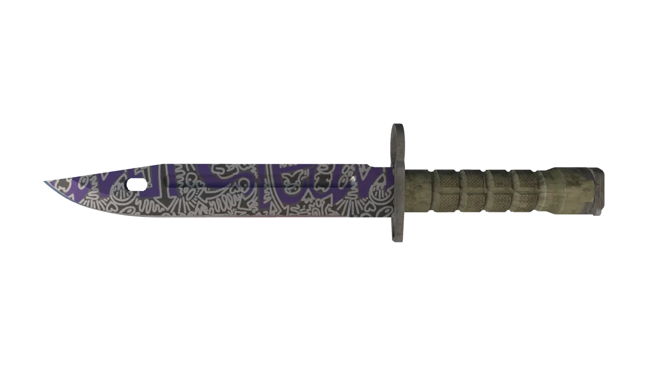 StatTrak™ ★ Bayonet | Freehand (Factory New) — Dust II light, front