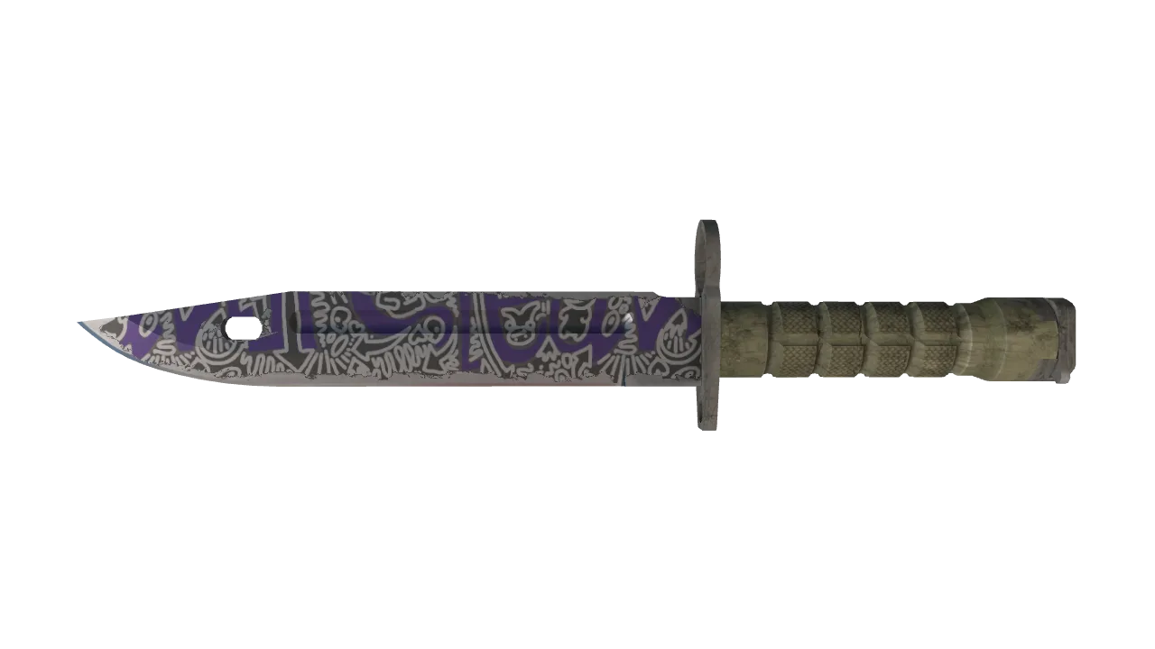 StatTrak™ ★ Bayonet | Freehand (Field-Tested) — Dust II light, front
