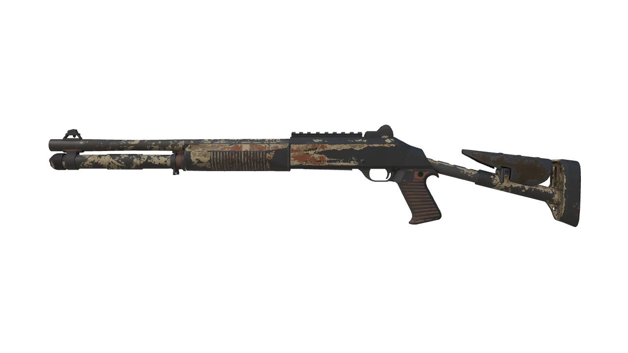 Souvenir XM1014 | CaliCamo (Battle-Scarred) — Dust II light, front