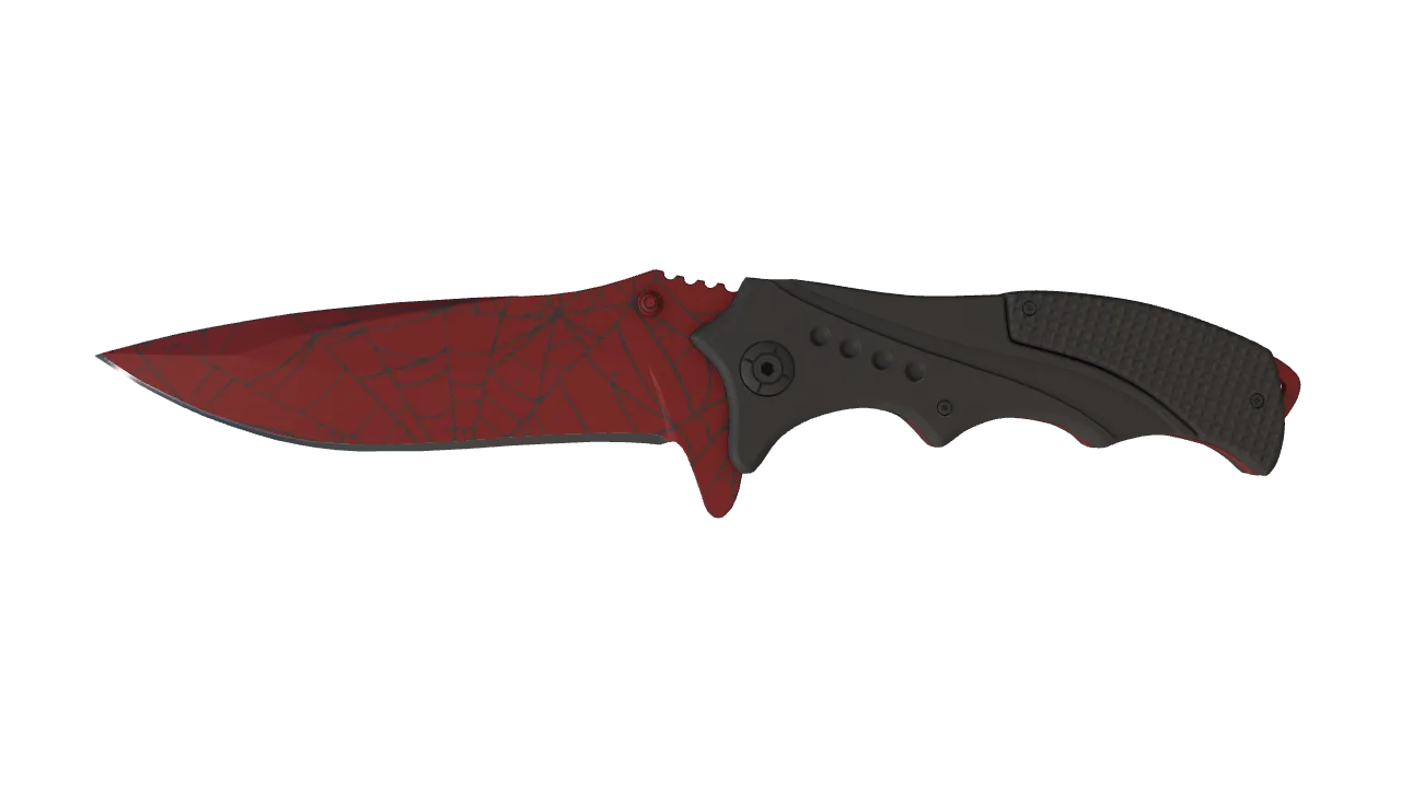 Nomad Knife | Crimson Web seed #834, front