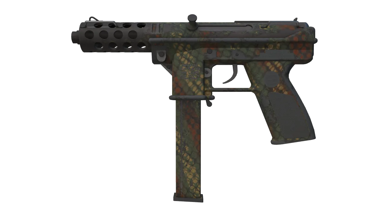 Tec-9 | Army Mesh (Battle-Scarred) — Dust II light, front