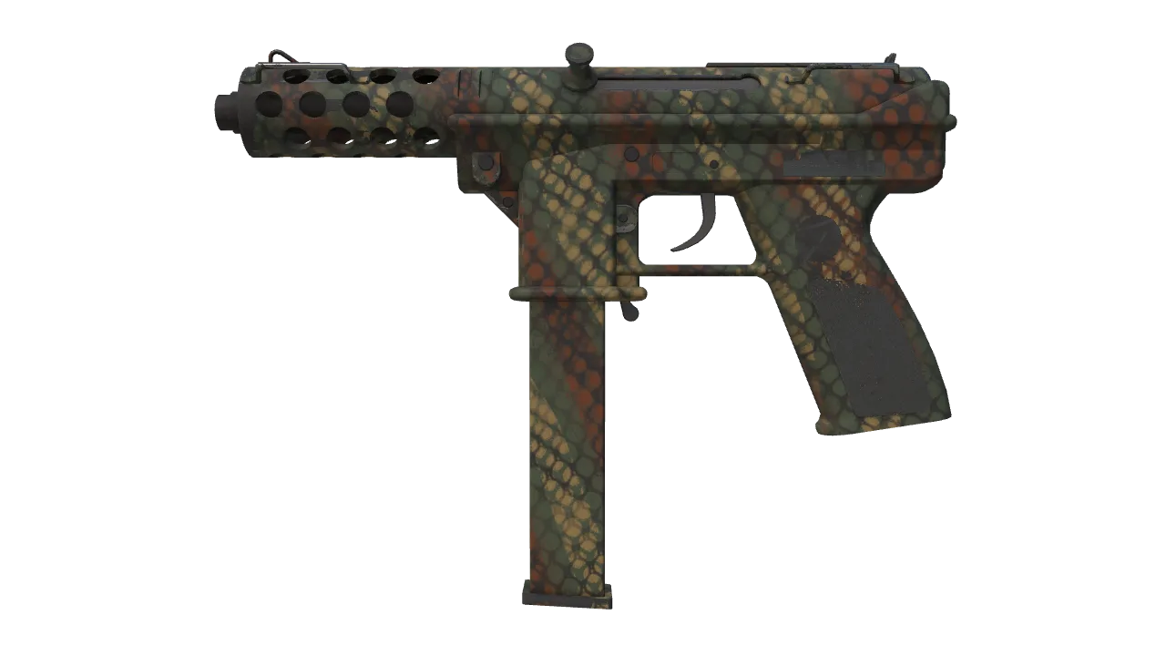 Tec-9 | Army Mesh (Minimal Wear) — Dust II light, front