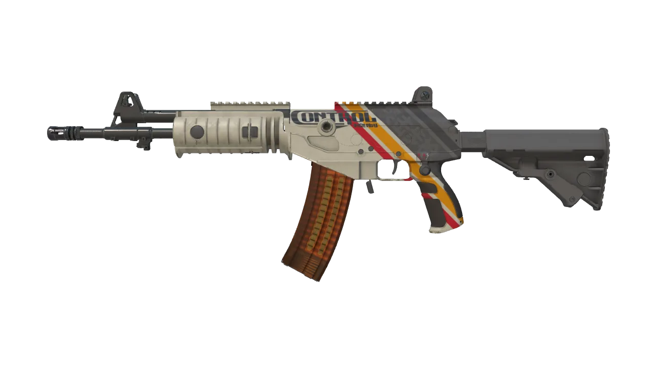 StatTrak™ Galil AR | Control (Minimal Wear) — Dust II light, front