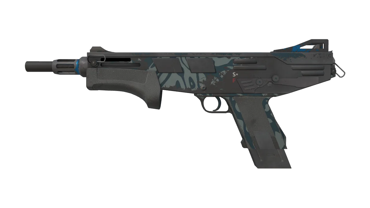 MAG-7 | Hard Water (Well-Worn) — Dust II light, front