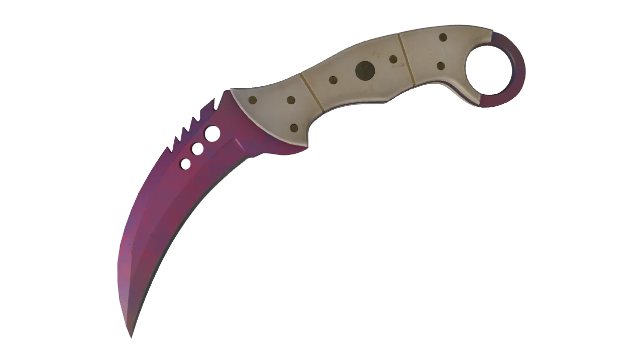 ★ Talon Knife | Doppler (Phase 2) (Minimal Wear) — Dust II light, front