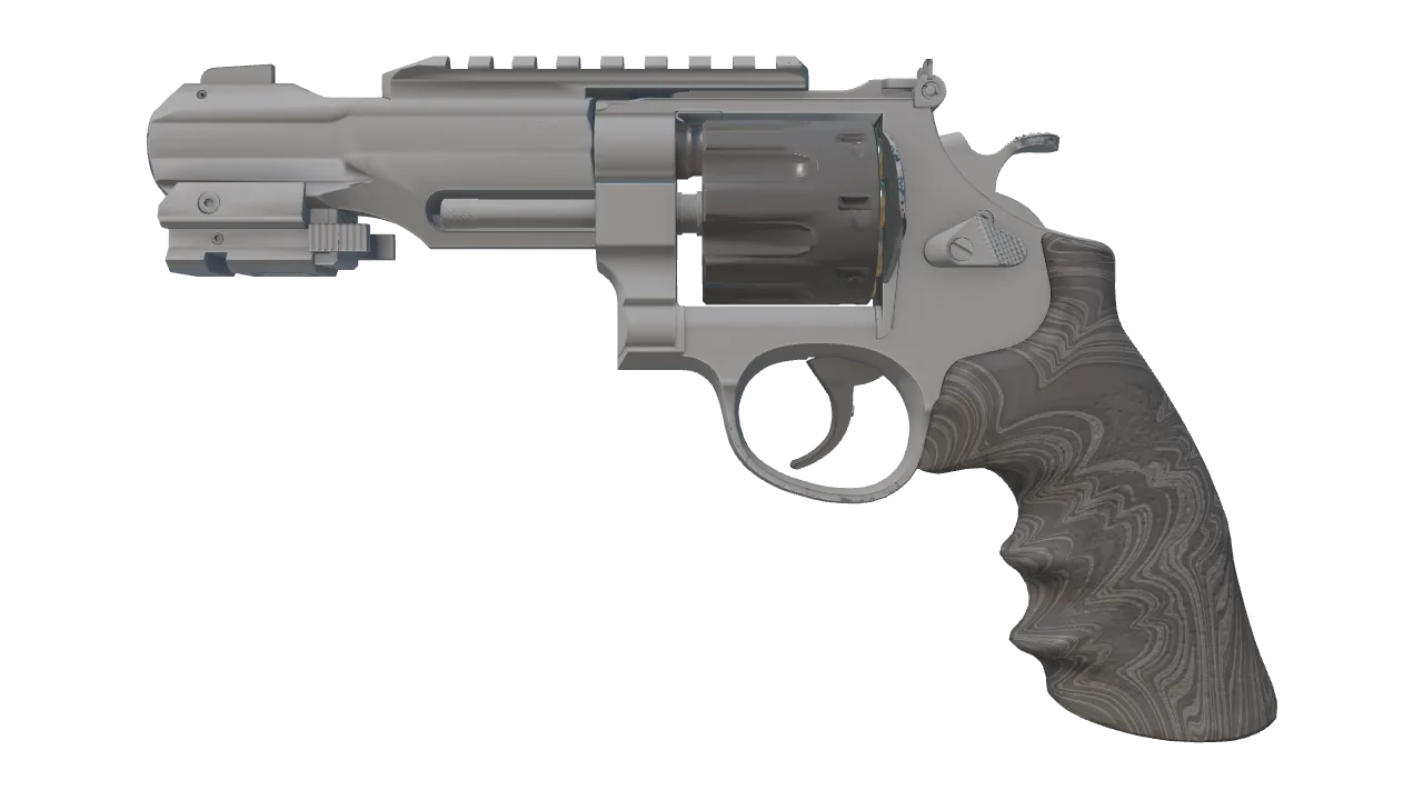 R8 Revolver | Dark Chamber (Factory New) — Dust II light, front