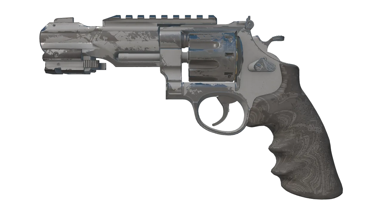 Souvenir R8 Revolver | Dark Chamber (Well-Worn) — Dust II light, front