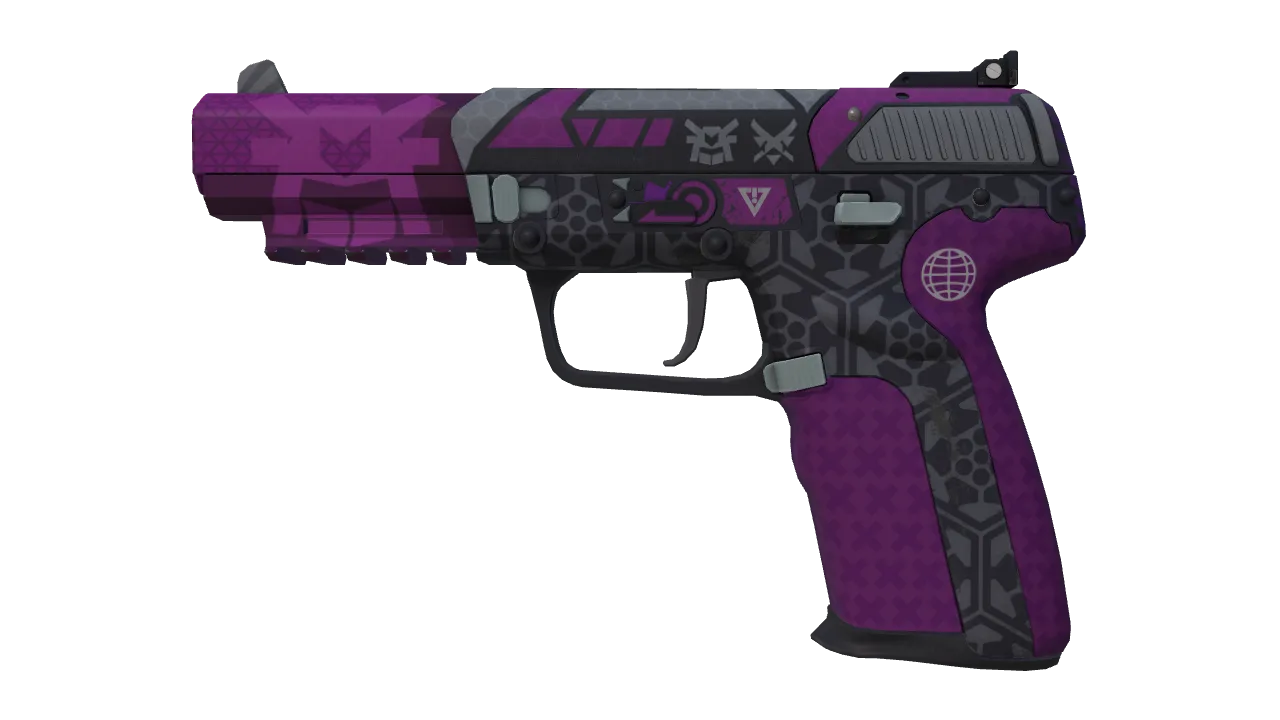 Five-SeveN | Violent Daimyo (Factory New) — Dust II light, front