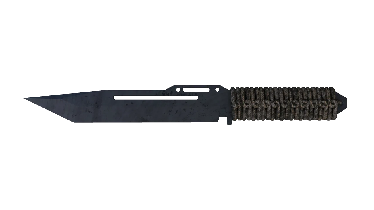 ★ Paracord Knife | Blue Steel (Field-Tested) — Dust II light, front