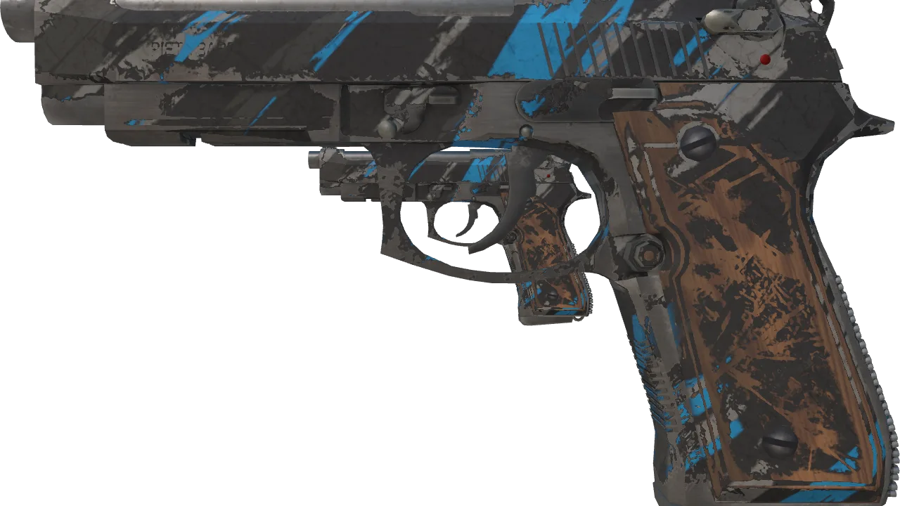 Dual Berettas | Shred (Battle-Scarred) — Dust II light, front