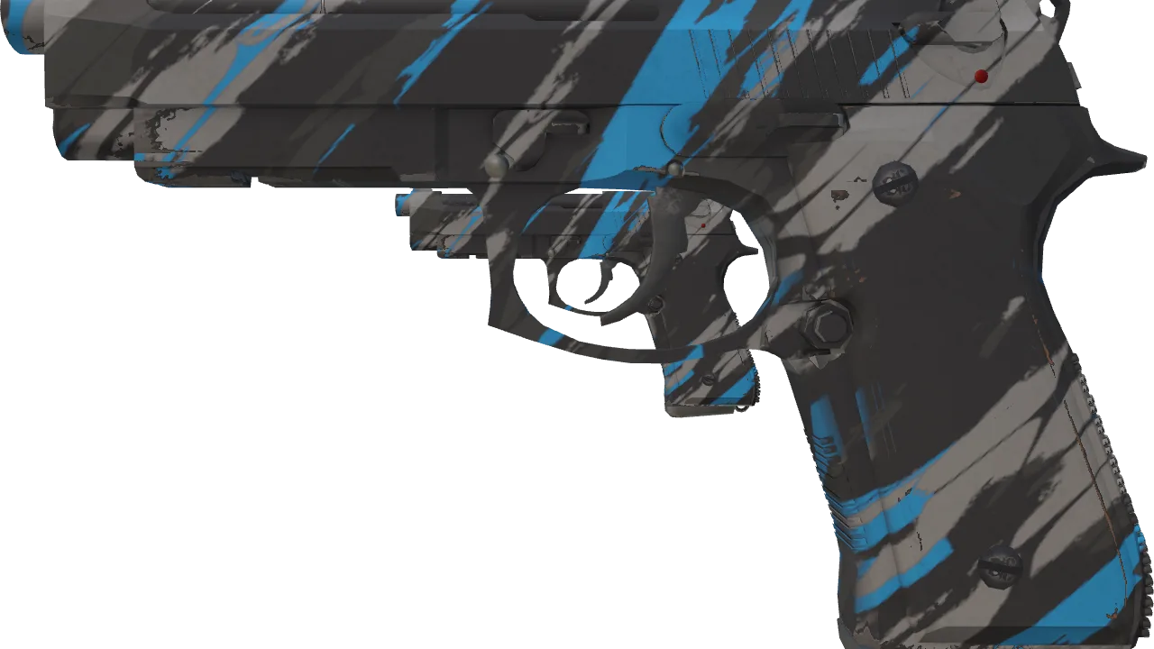 Dual Berettas | Shred (Minimal Wear) — Dust II light, front