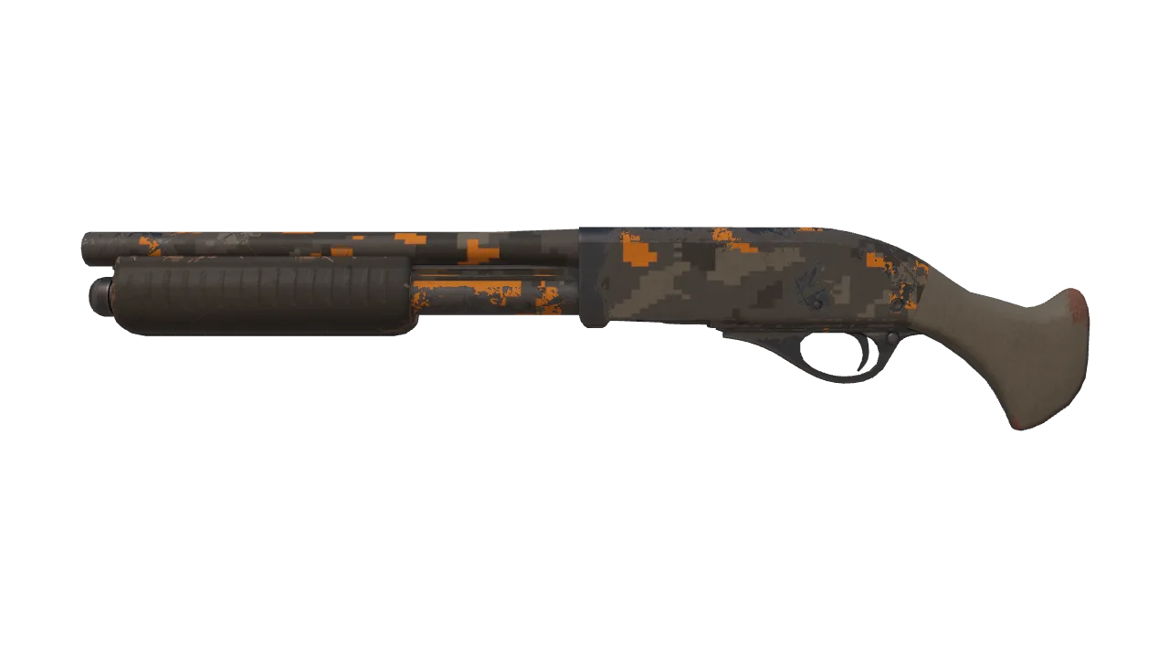 StatTrak™ Sawed-Off | Orange DDPAT (Field-Tested) — Dust II light, front