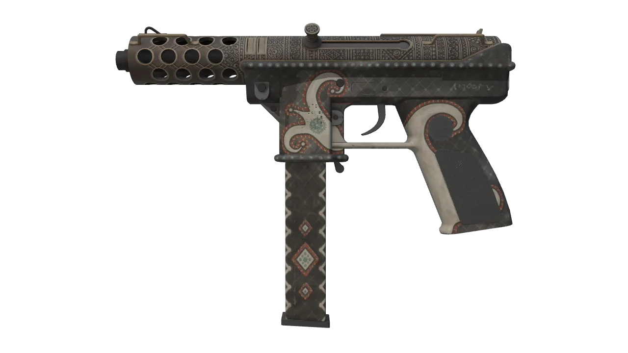 Tec-9 | Jambiya (Field-Tested) — Dust II light, front
