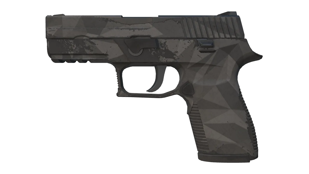 Souvenir P250 | Facets (Field-Tested) — Dust II light, front