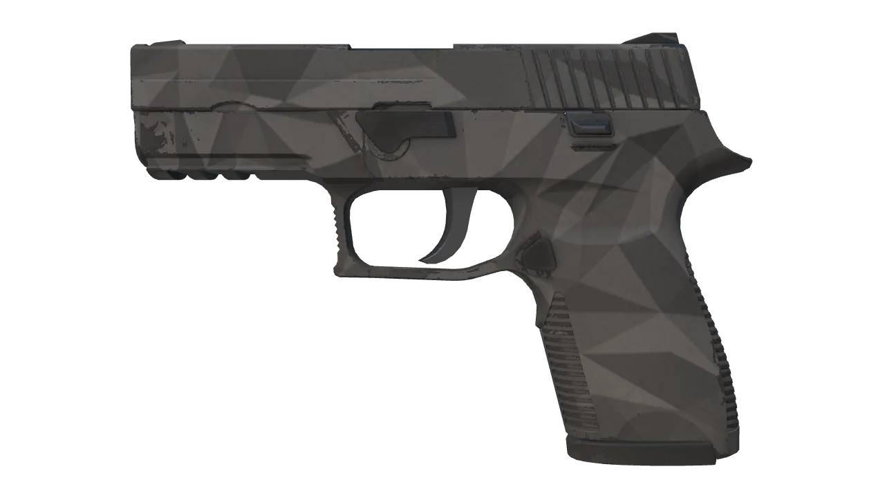 P250 | Facets (Minimal Wear) — Dust II light, front