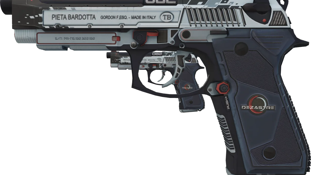 Dual Berettas | Dezastre (Factory New) — Dust II light, front