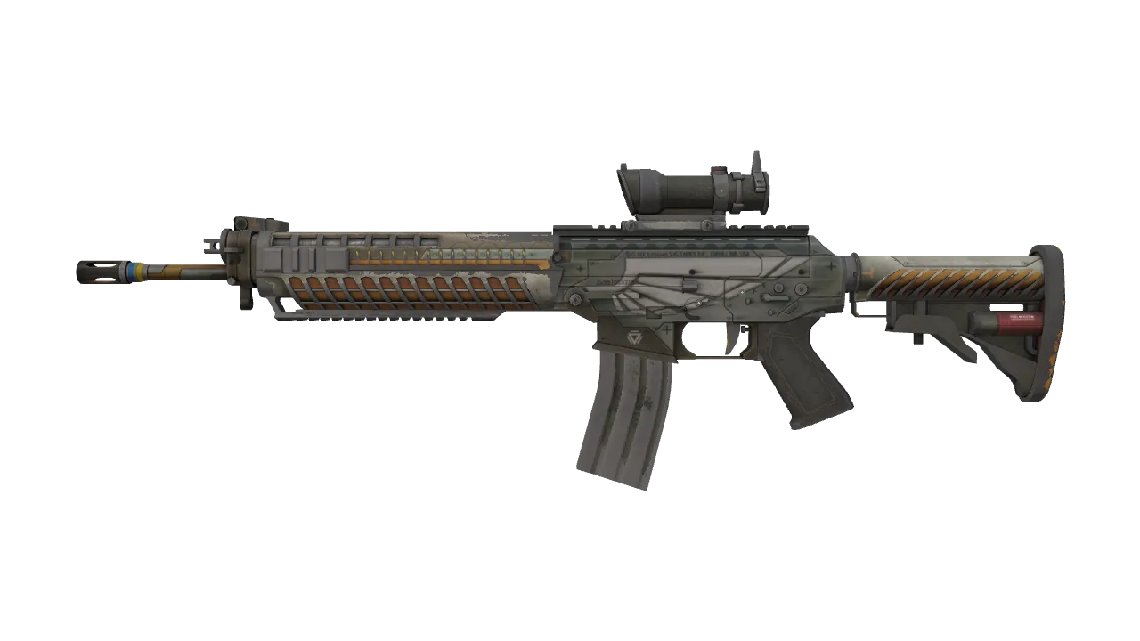 Souvenir SG 553 | Aerial (Battle-Scarred) — Dust II light, front