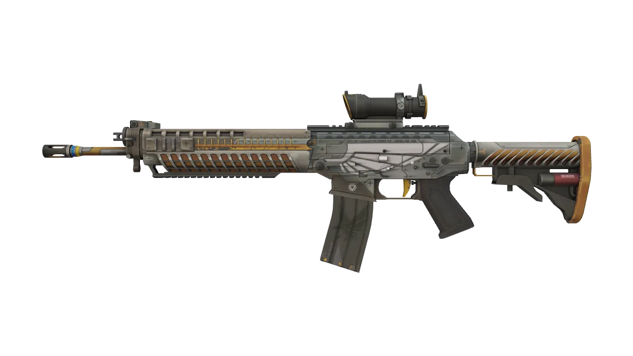 Souvenir SG 553 | Aerial (Minimal Wear) — Dust II light, front