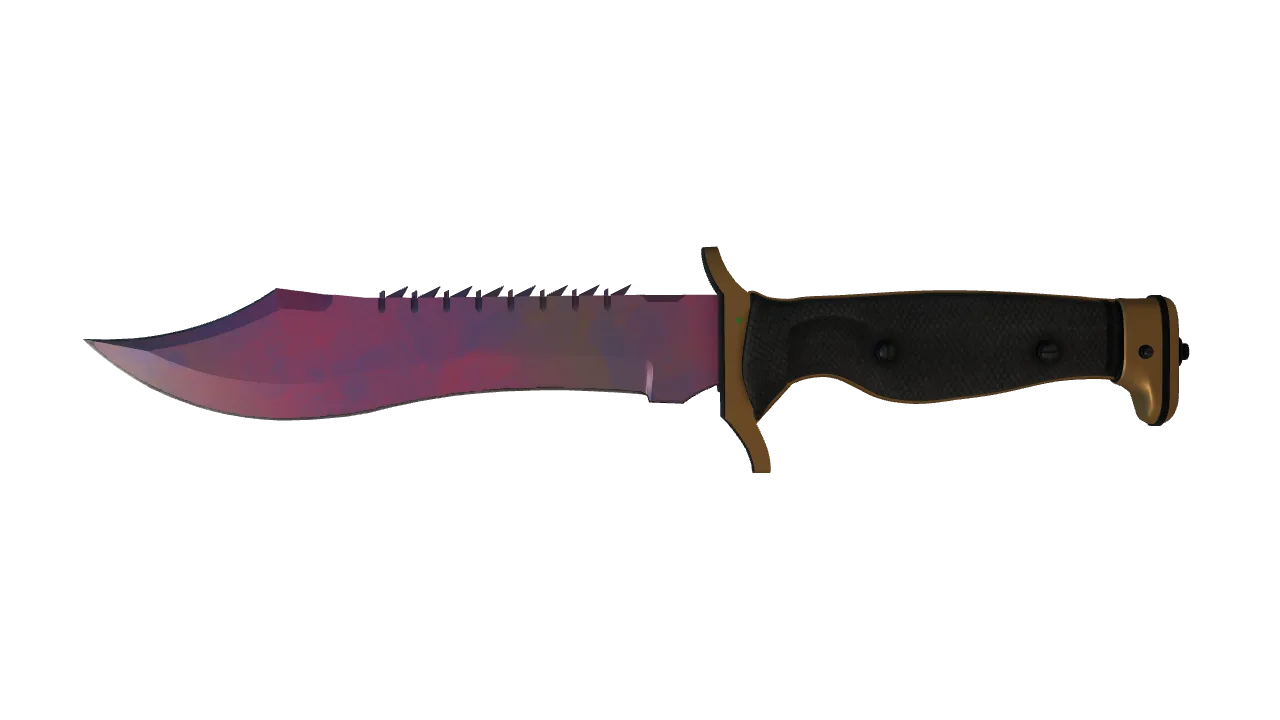★ Bowie Knife | Doppler (Phase 2) (Minimal Wear) — Dust II light, front
