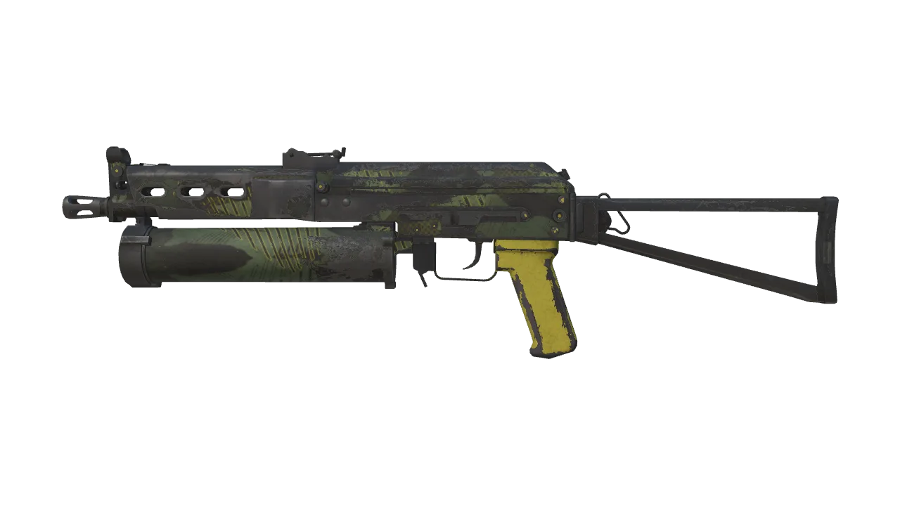 PP-Bizon | Jungle Slipstream (Battle-Scarred) — Dust II light, front