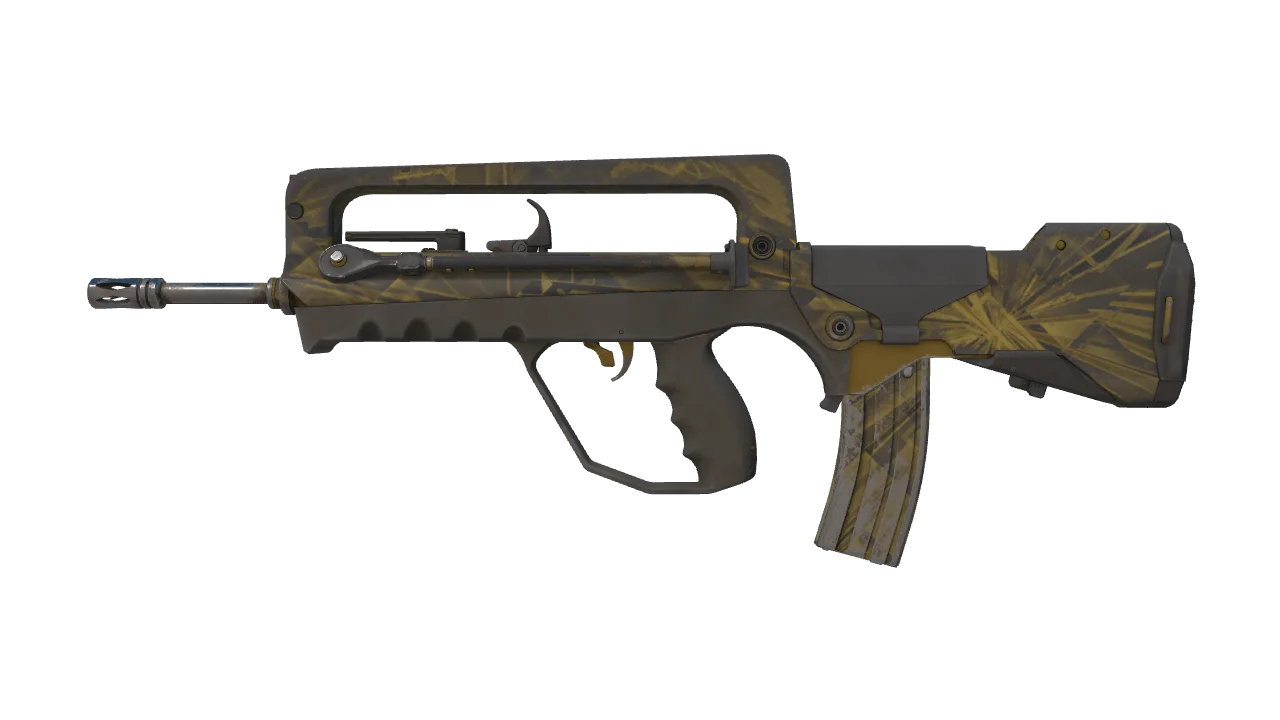 FAMAS | Byproduct (Field-Tested) — Dust II light, front