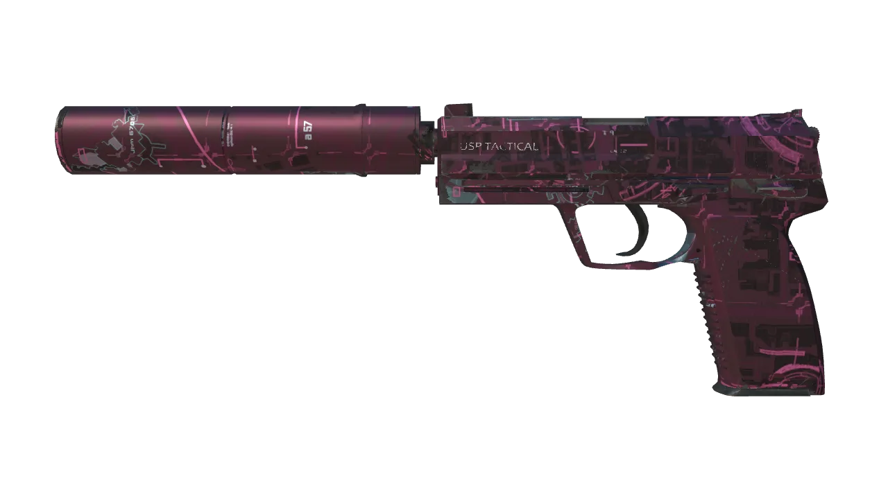 USP-S | Target Acquired (Minimal Wear) — Dust II light, front
