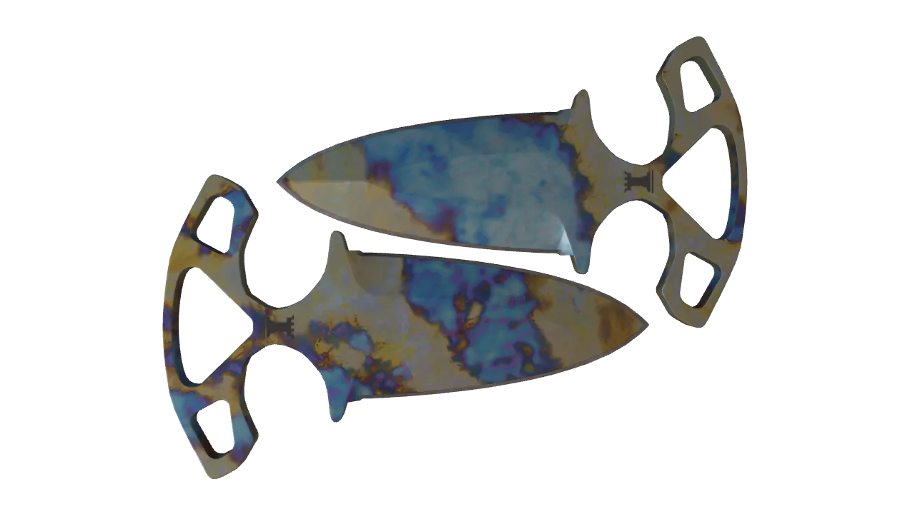 Shadow Daggers | Case Hardened seed #10, back