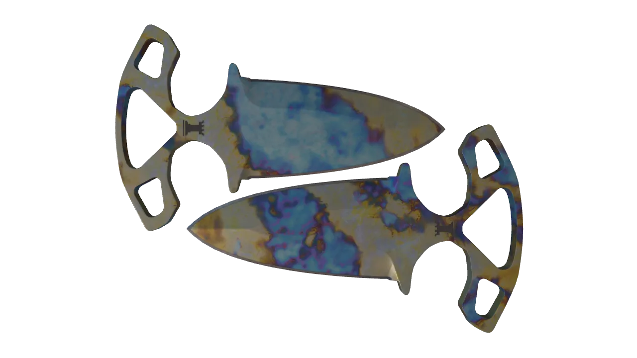Shadow Daggers | Case Hardened seed #10, front