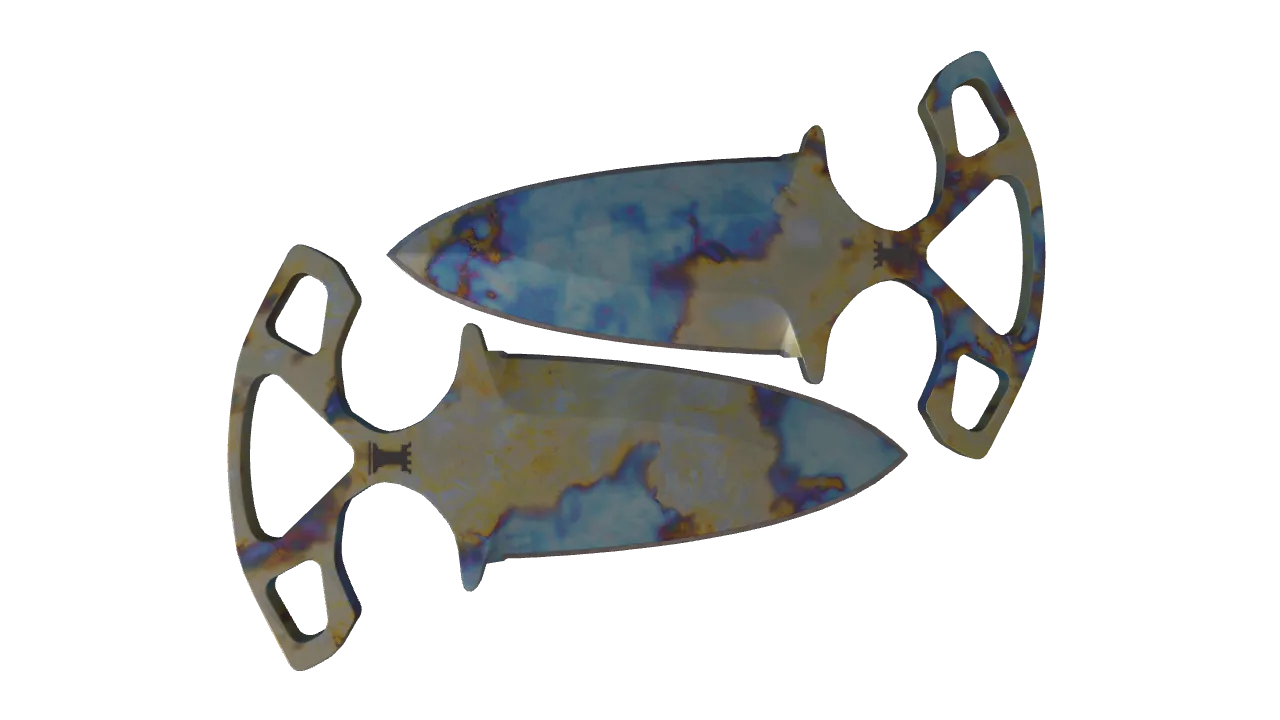 Shadow Daggers | Case Hardened seed #116, back