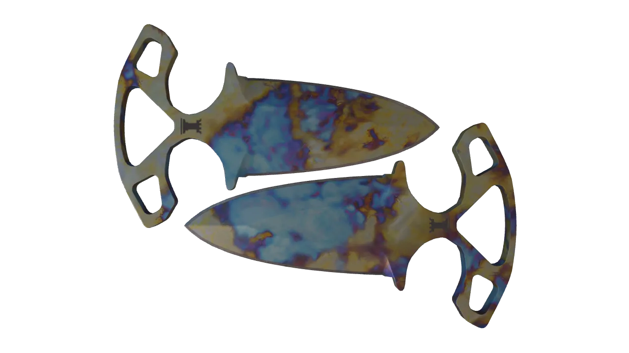 Shadow Daggers | Case Hardened seed #117, front