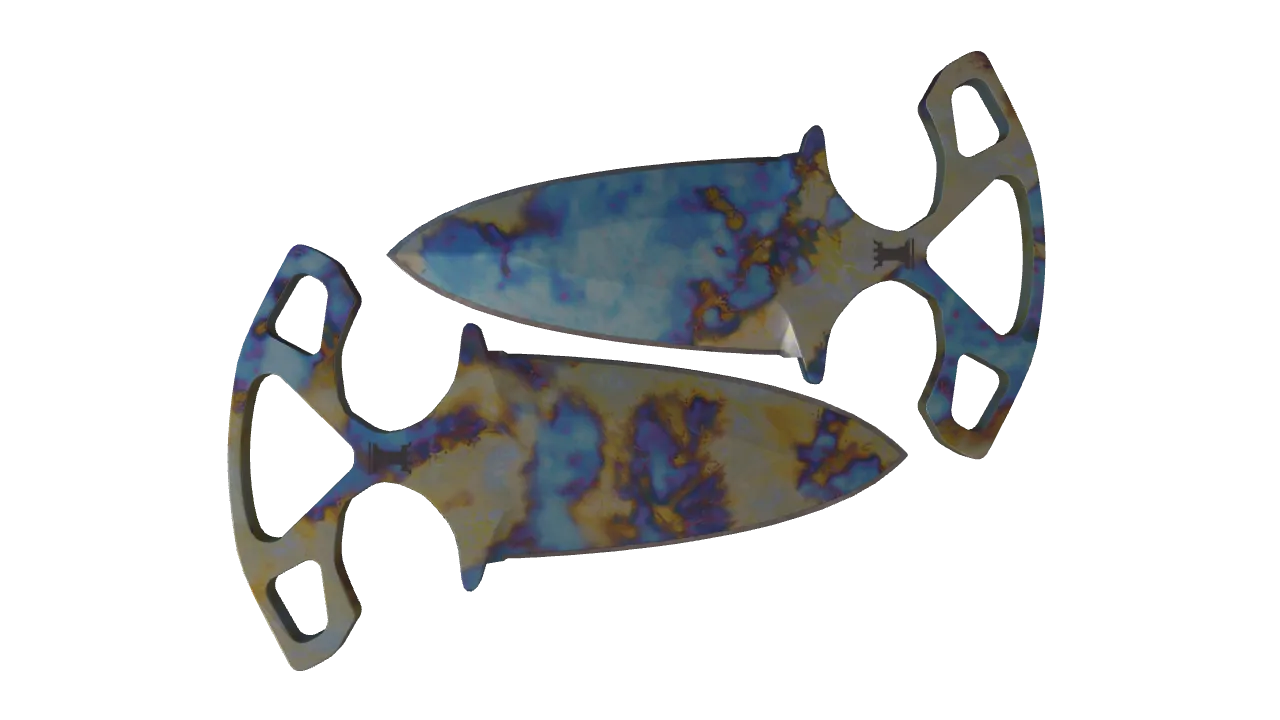 Shadow Daggers | Case Hardened seed #130, back