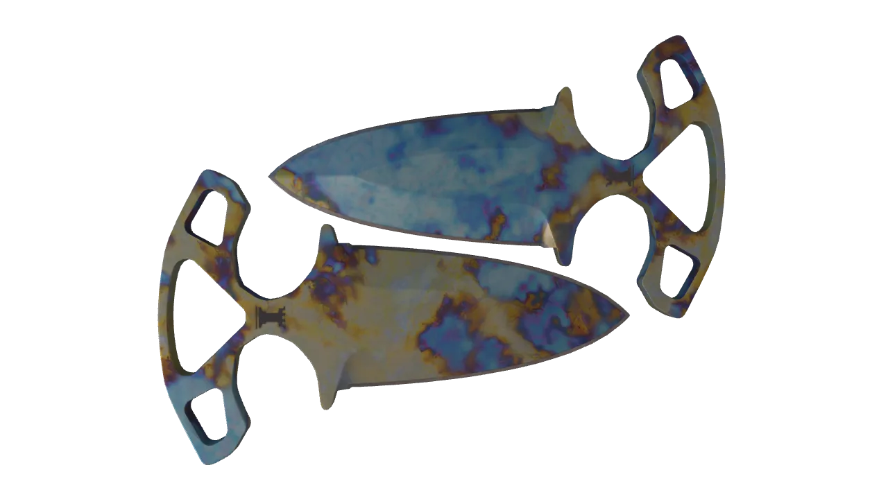 Shadow Daggers | Case Hardened seed #14, back