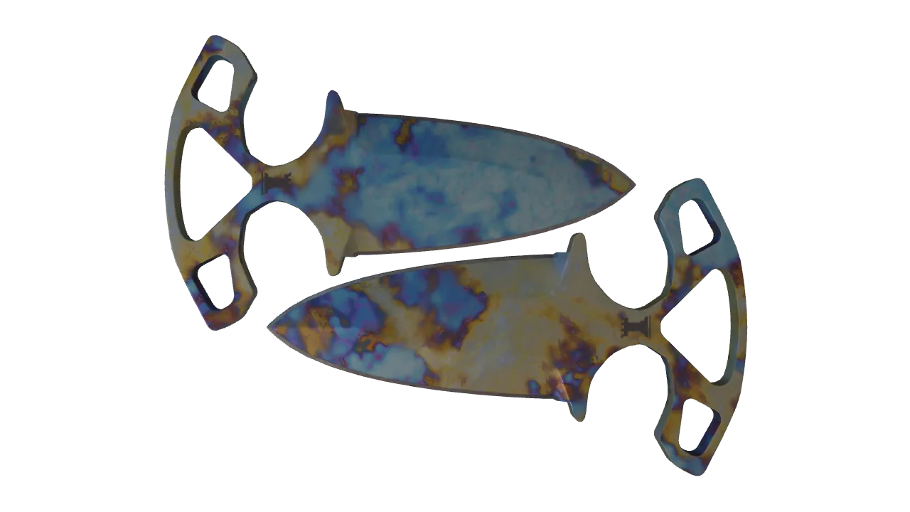 Shadow Daggers | Case Hardened seed #14, front