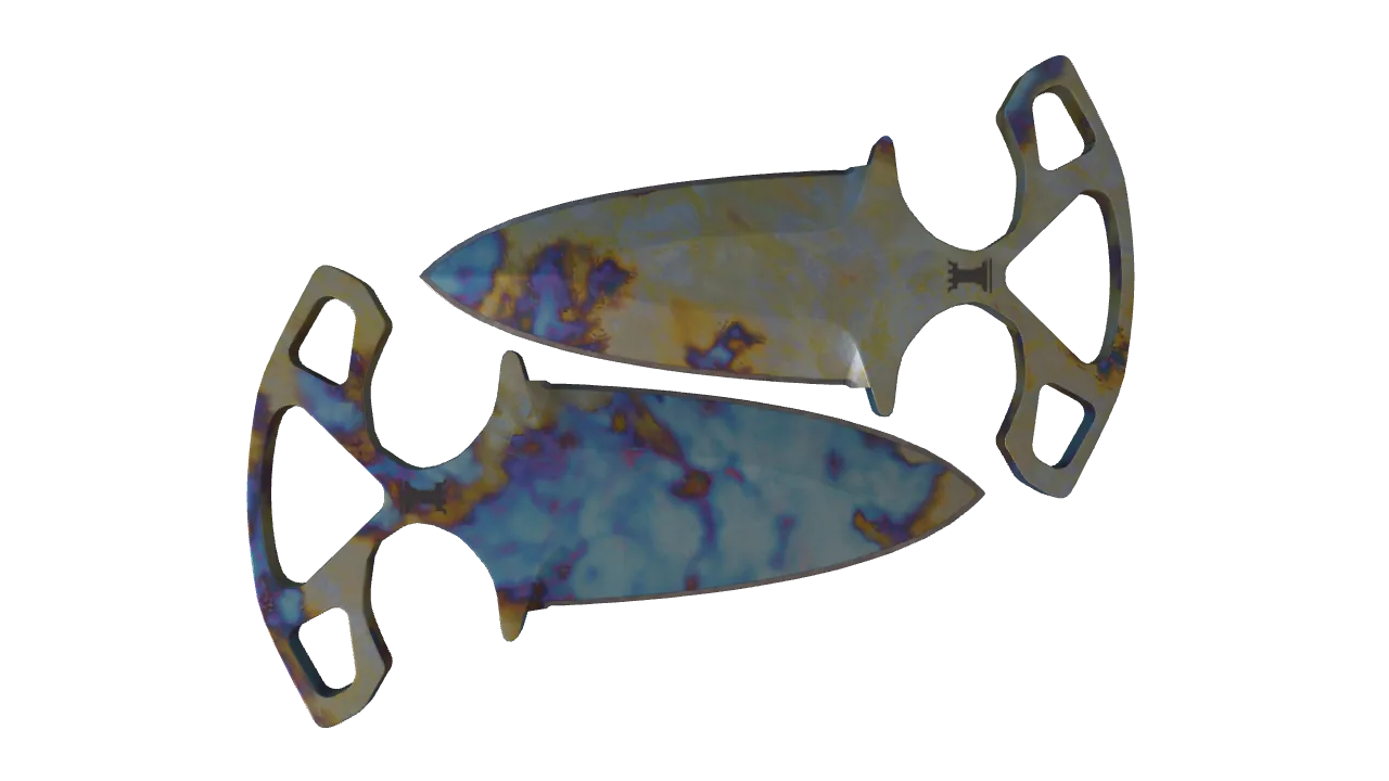 Shadow Daggers | Case Hardened seed #150, back