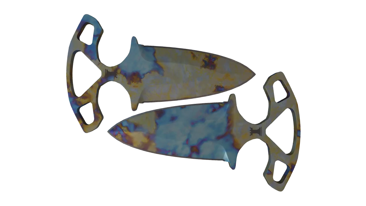 Shadow Daggers | Case Hardened seed #156, front