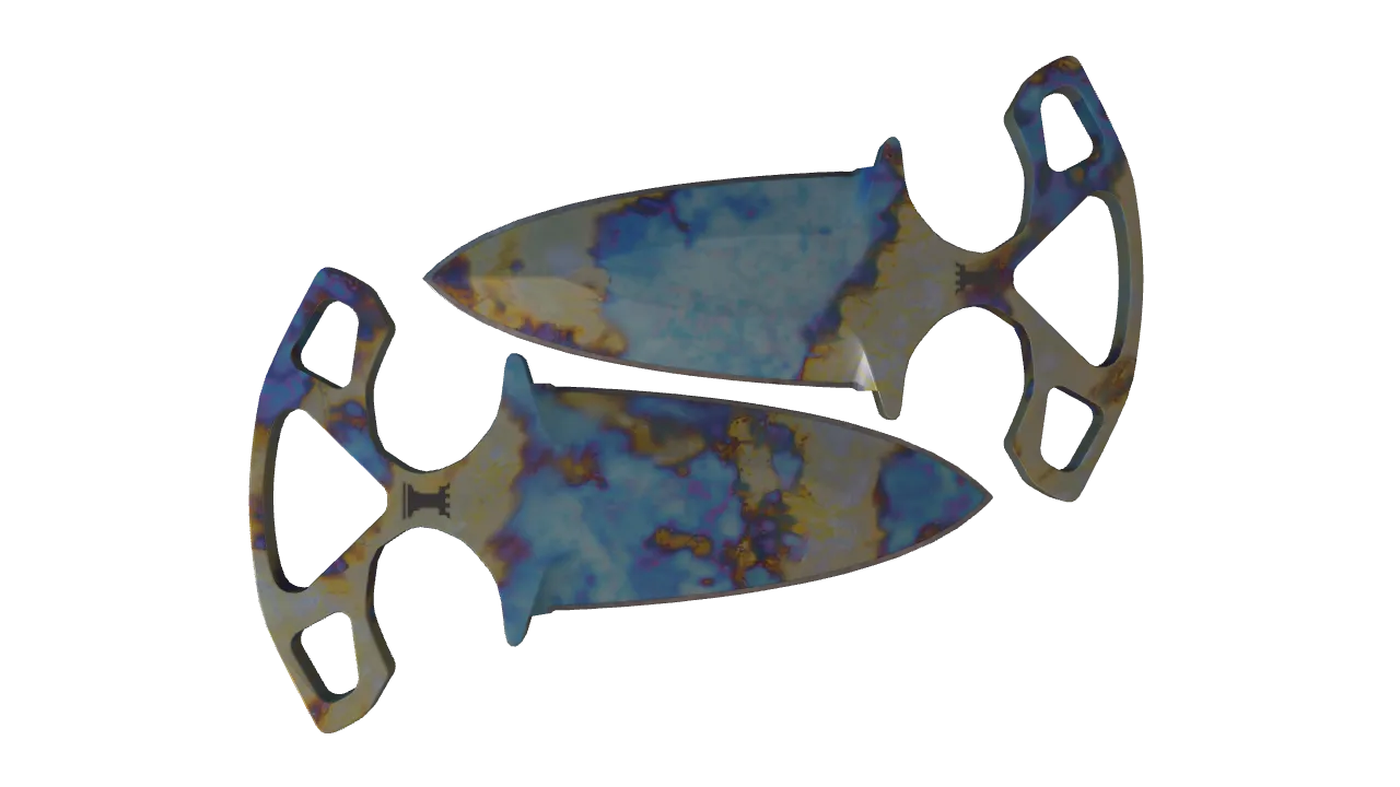Shadow Daggers | Case Hardened seed #176, back