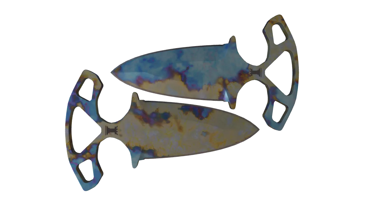 Shadow Daggers | Case Hardened seed #180, back