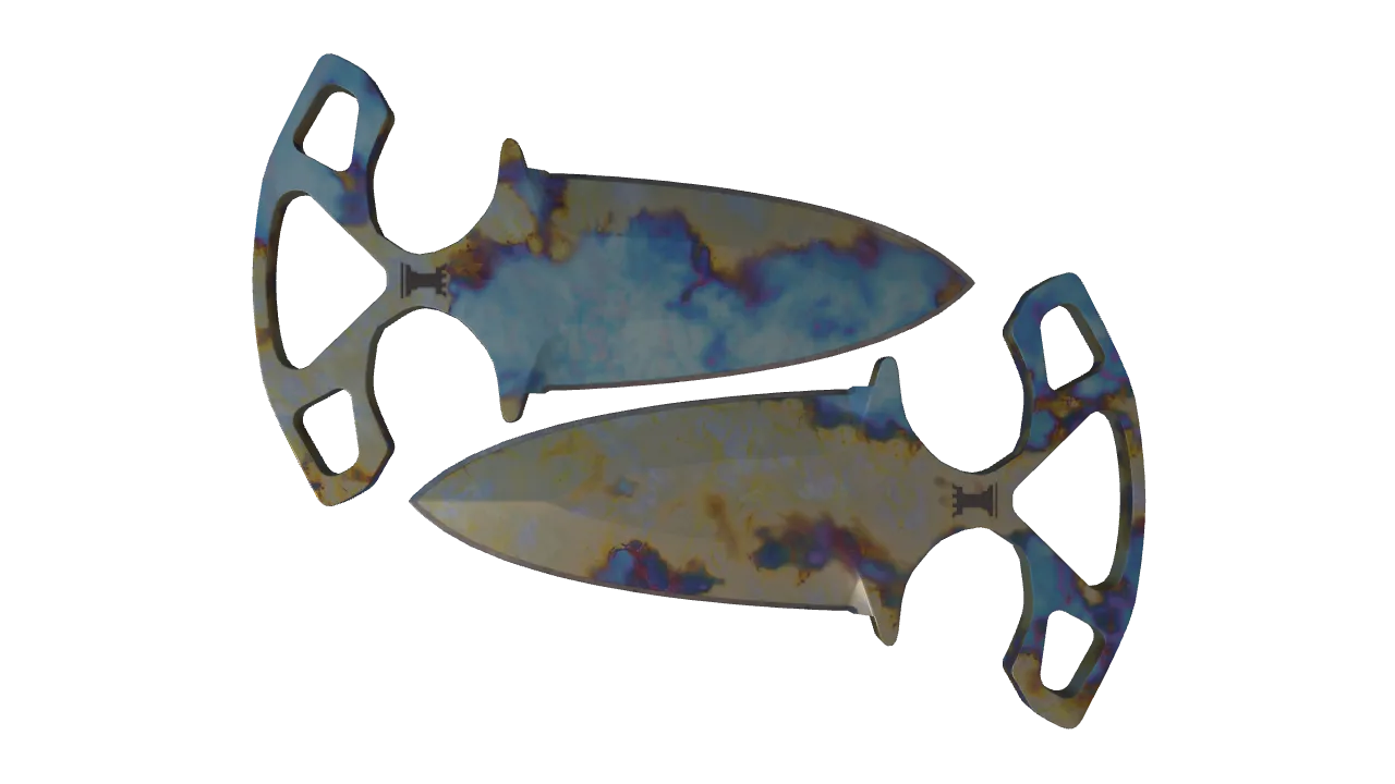 Shadow Daggers | Case Hardened seed #180, front