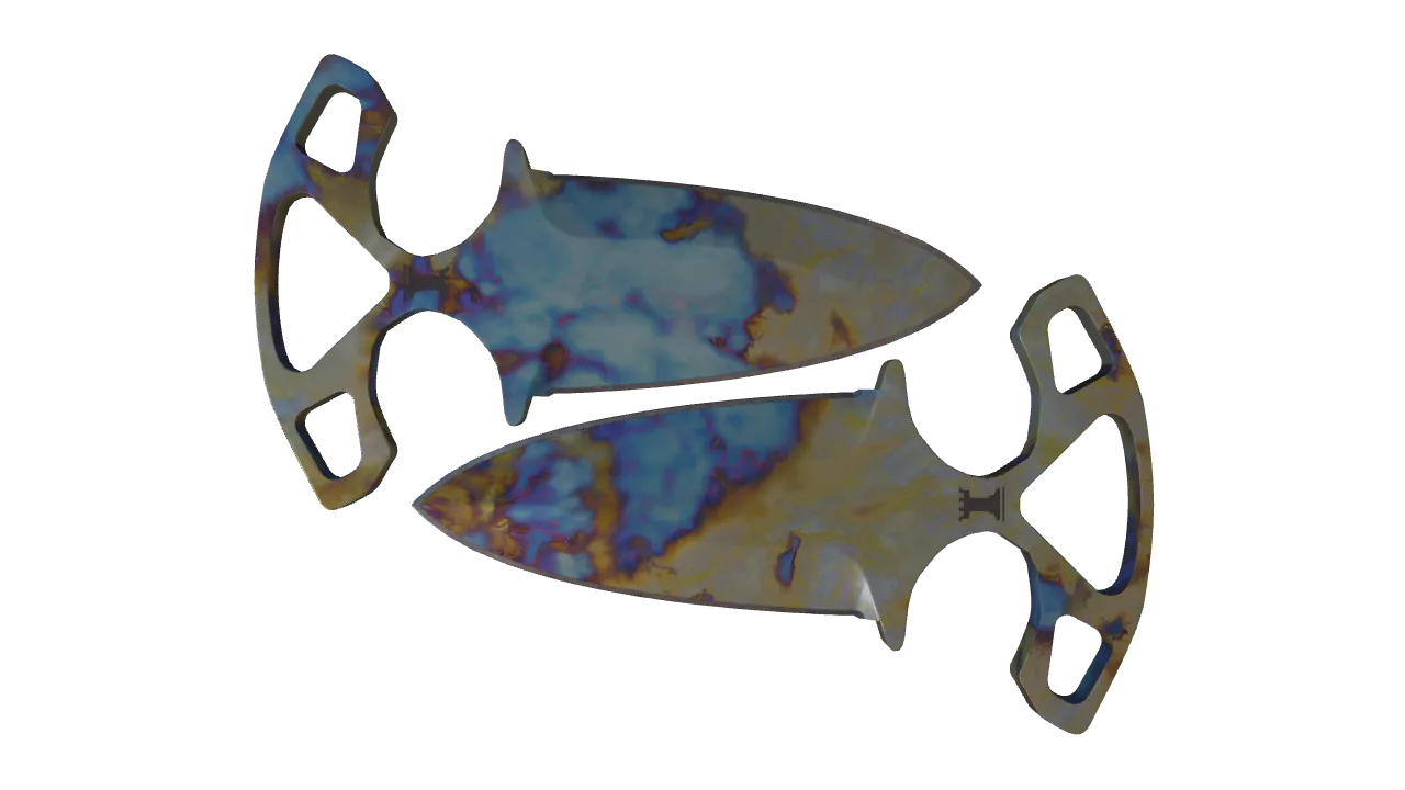 Shadow Daggers | Case Hardened seed #185, front