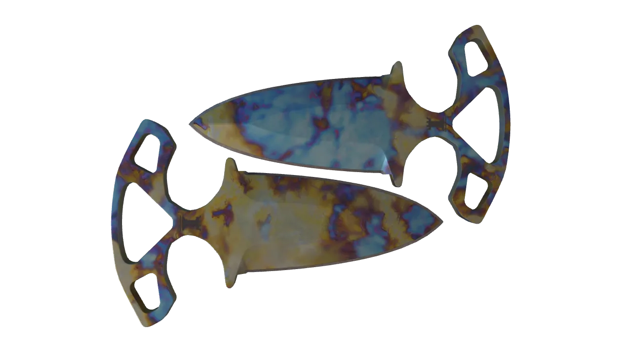 Shadow Daggers | Case Hardened seed #188, back