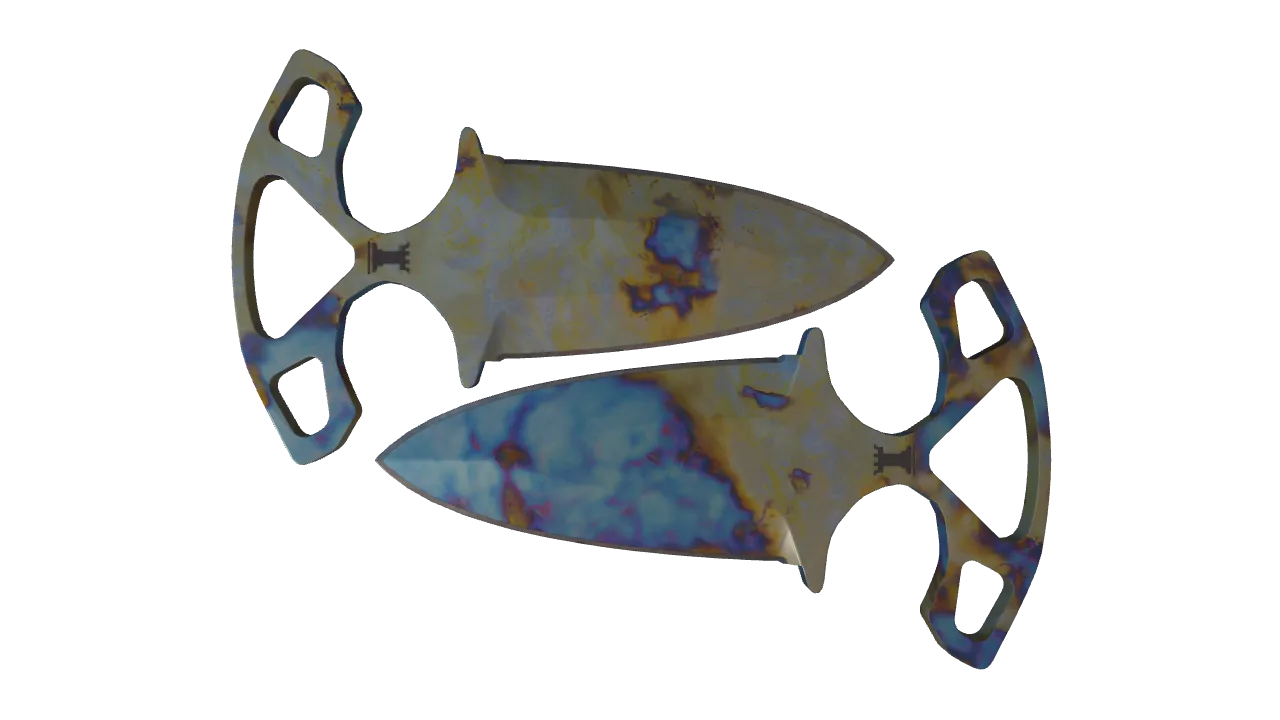 Shadow Daggers | Case Hardened seed #204, front