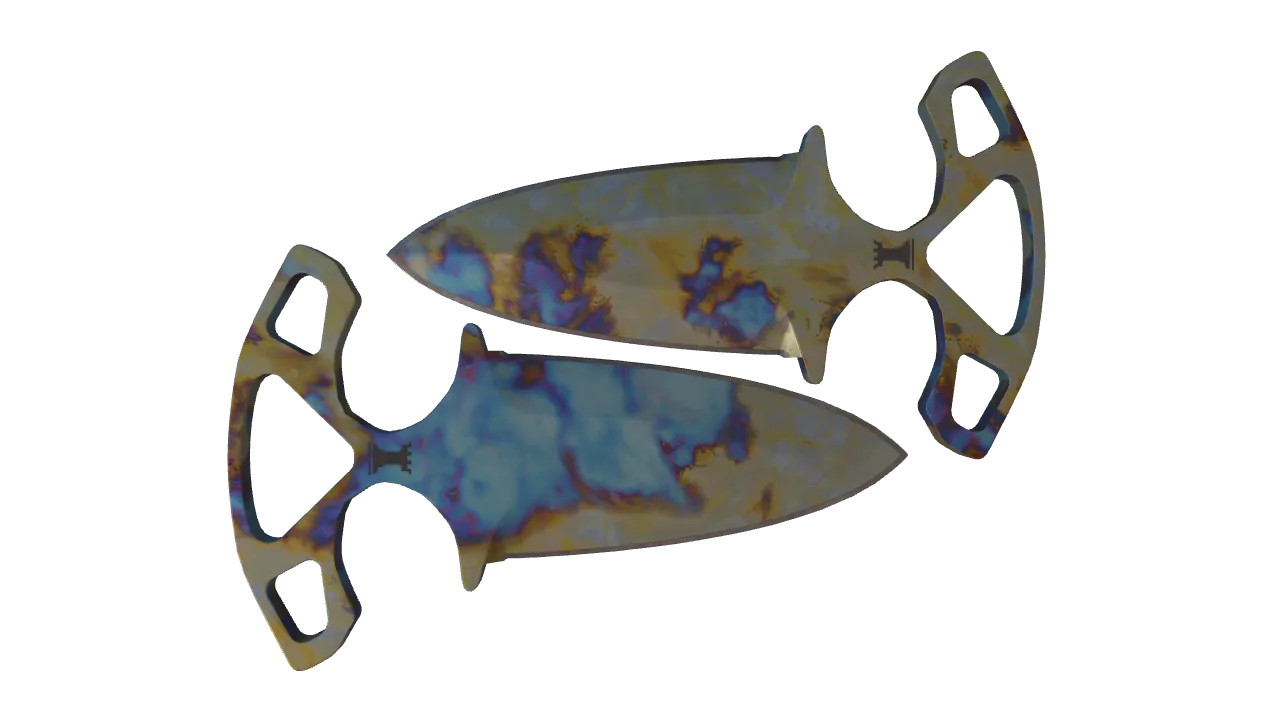 Shadow Daggers | Case Hardened seed #21, back