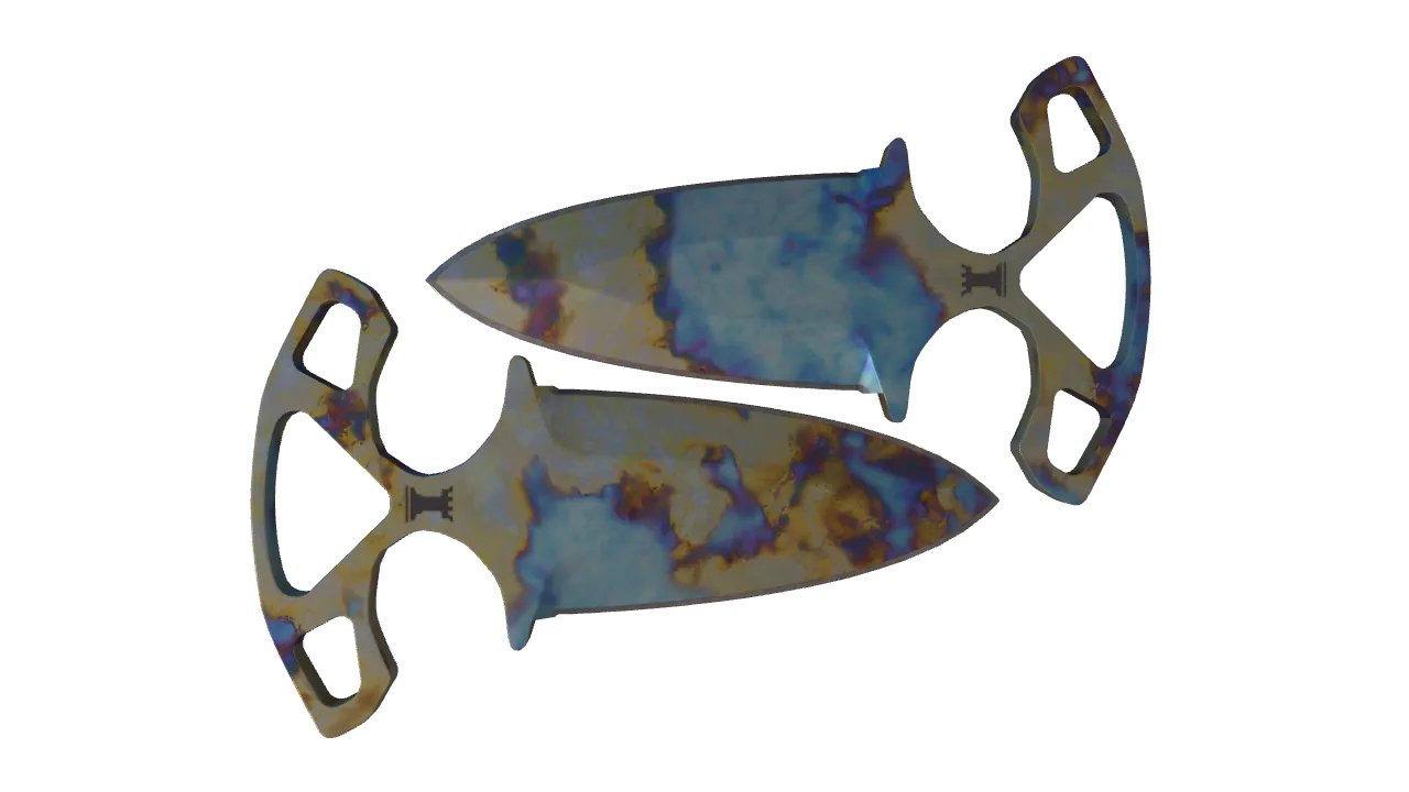 Shadow Daggers | Case Hardened seed #222, back