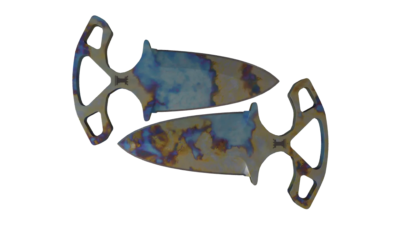 Shadow Daggers | Case Hardened seed #222, front
