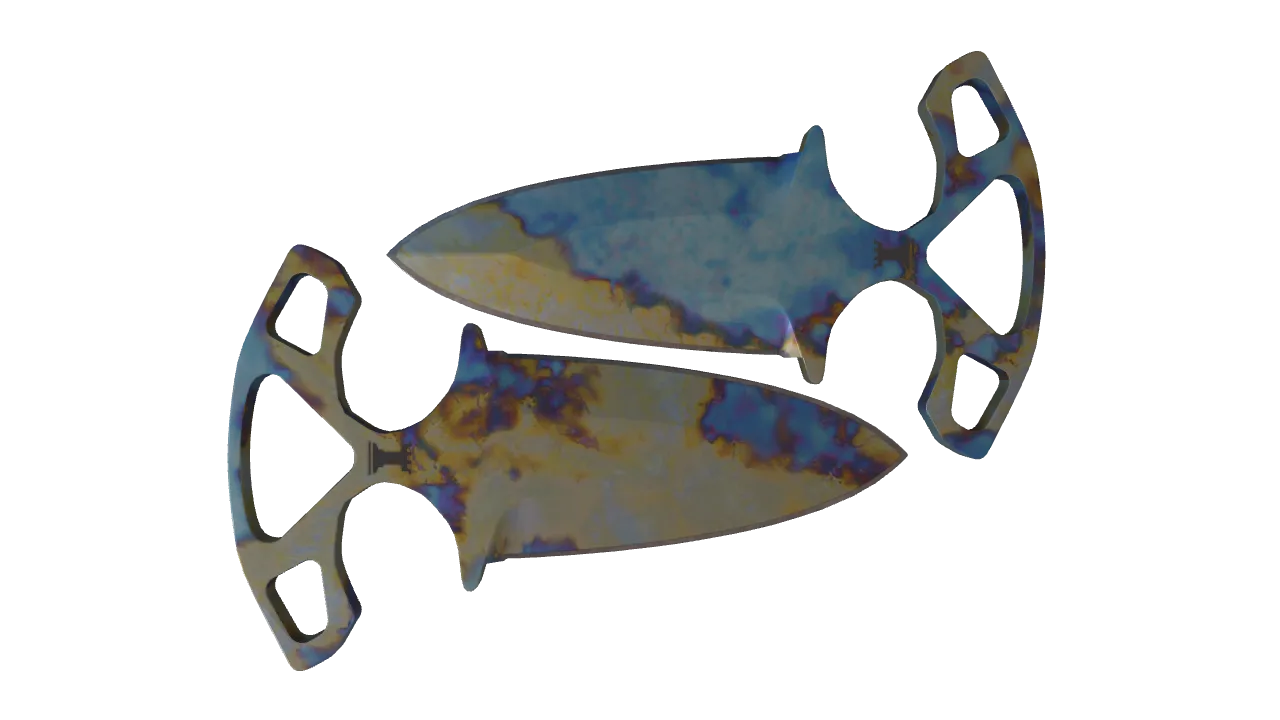 Shadow Daggers | Case Hardened seed #241, back