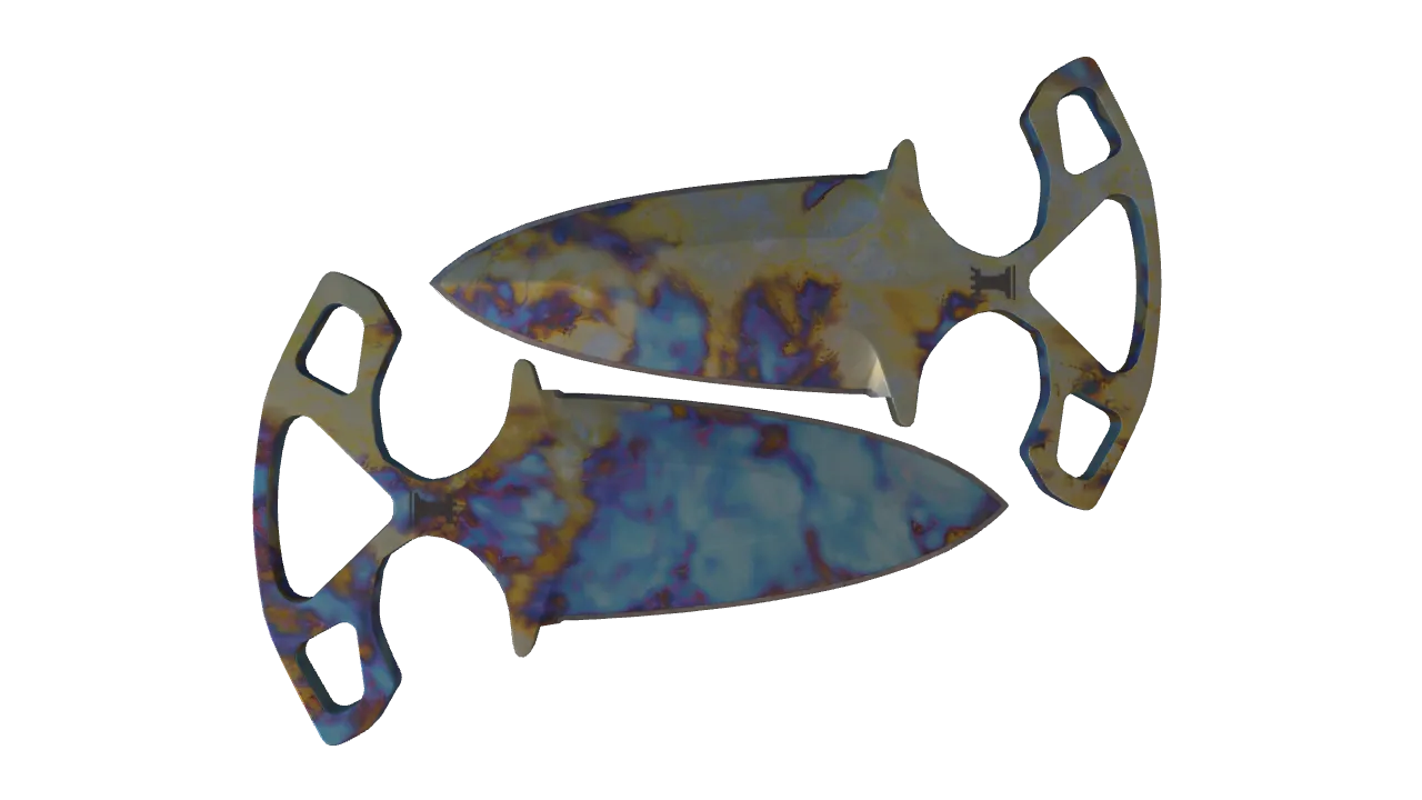 Shadow Daggers | Case Hardened seed #249, back
