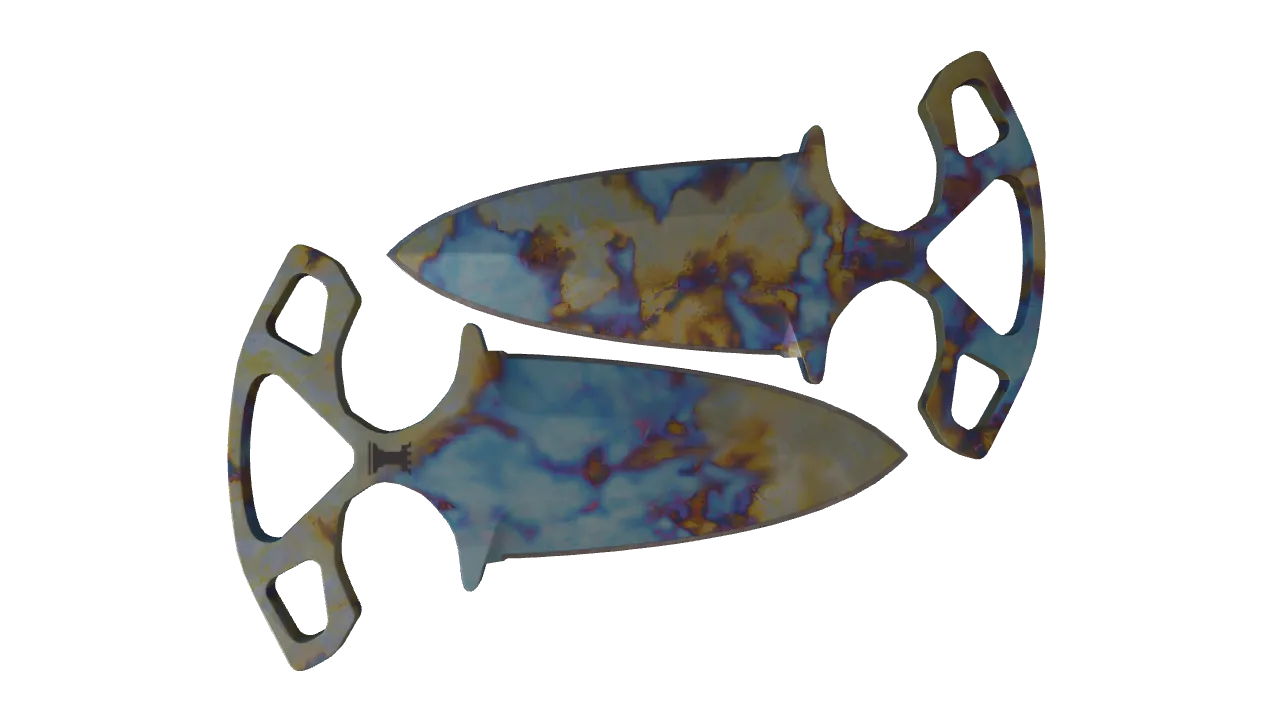 Shadow Daggers | Case Hardened seed #269, back