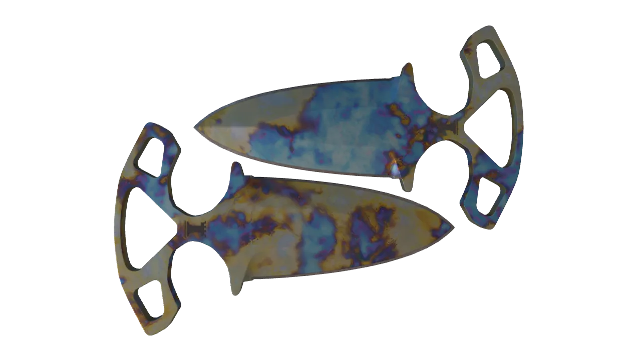 Shadow Daggers | Case Hardened seed #283, back
