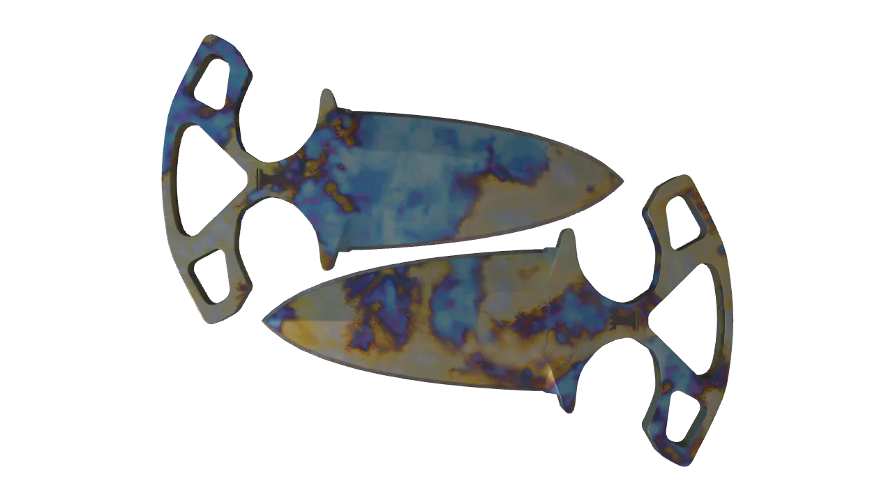 Shadow Daggers | Case Hardened seed #283, front